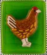 Beau Verre Hen Needle Minder