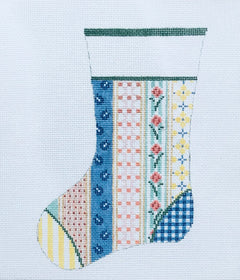 25B Vintage Quilt Mini Stocking