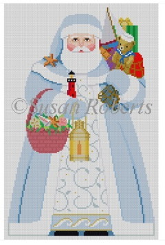 3396 Nautical Santa Tree Topper