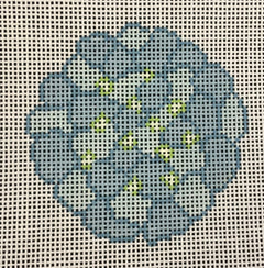 FLR102A-1 Blue Hydrangea Round