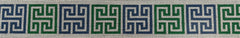 B513 Greek Key Square Belt Blue/Green