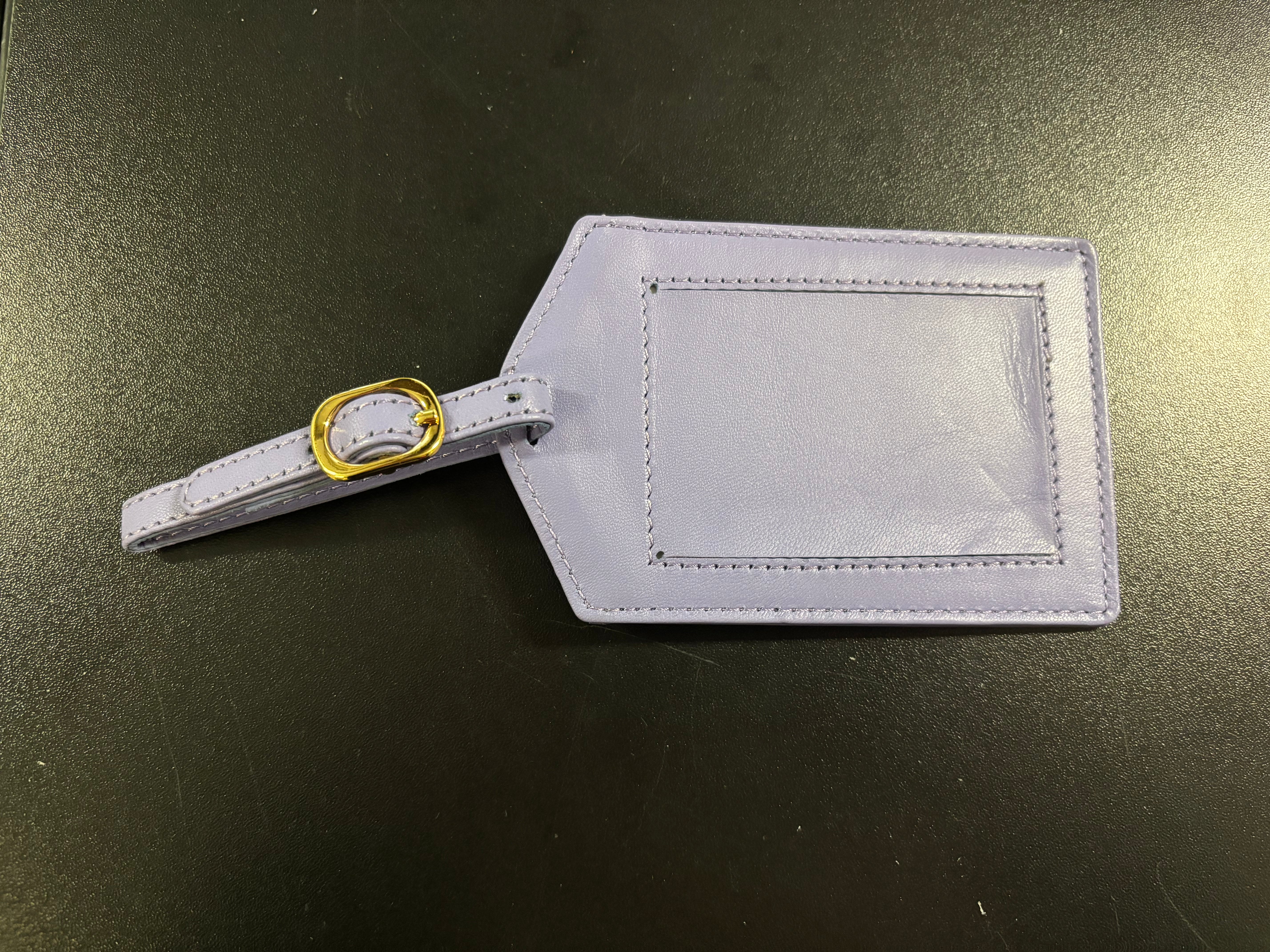 LLT Leather Luggage Tag - Purple