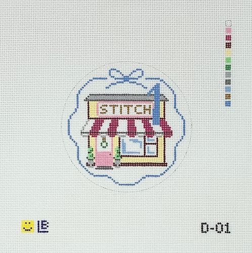 D-01 Needlepoint Shop Round