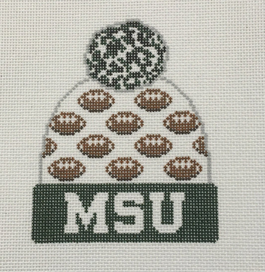 H-764 Michigan State University Football Beanie