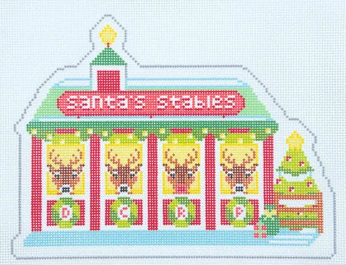 LLN-064 Santa's Stables Christmas Village