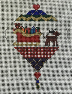 KWNG04D Sleigh Ornament