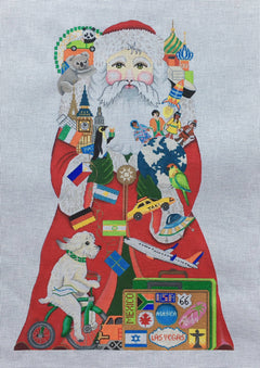 7071 World Traveler Santa - 20"