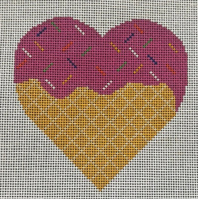 H-37 Ice Cream Cone Heart