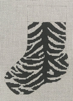 STK109 Zebra Print Mini Stocking