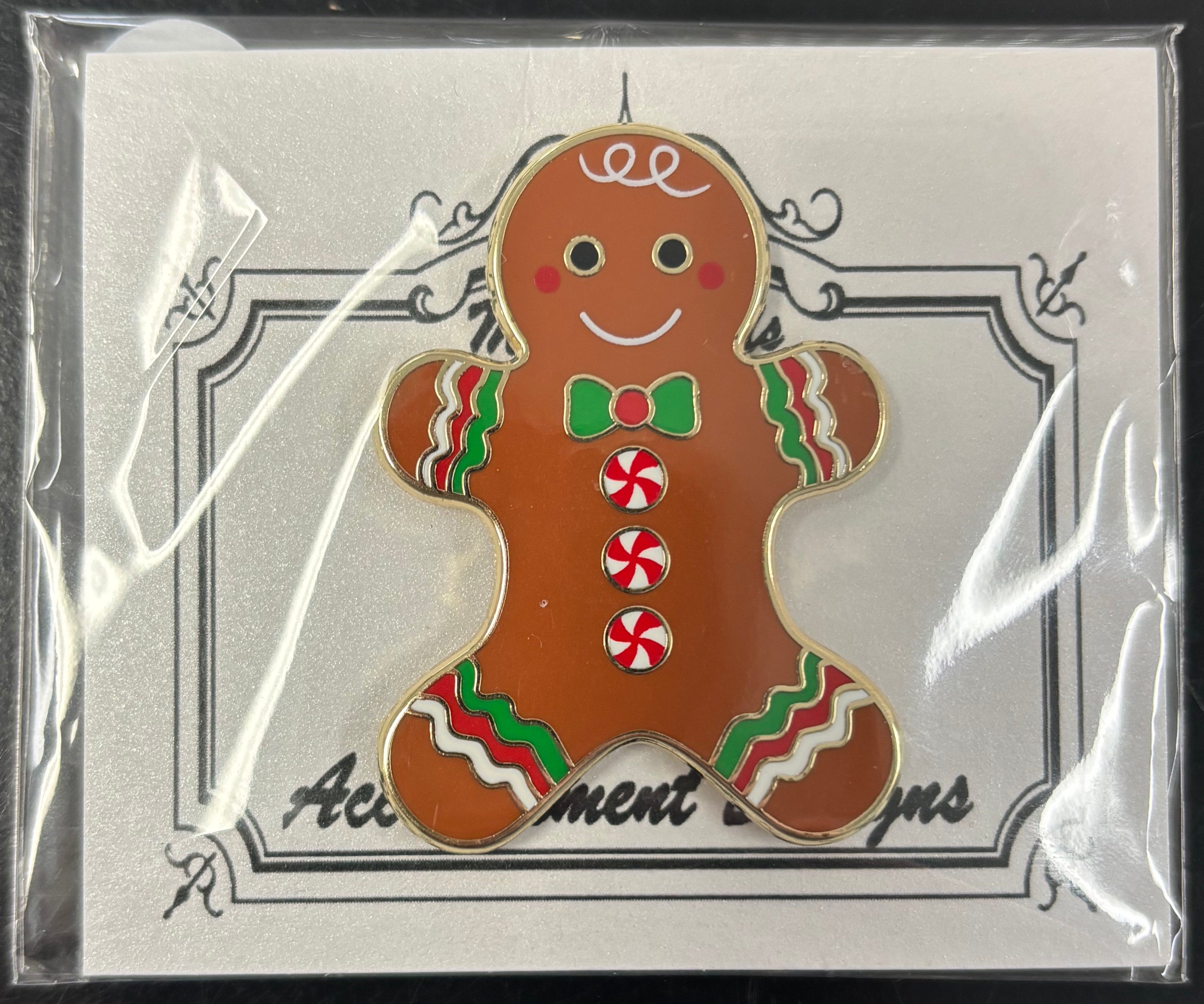 Gingerbread Man Needle Minder Magnet
