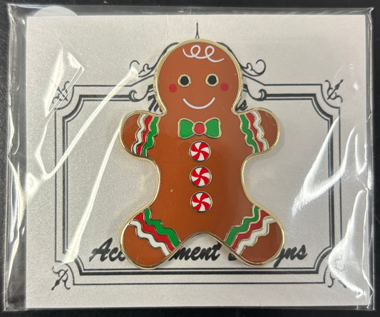 Gingerbread Man Needle Minder Magnet