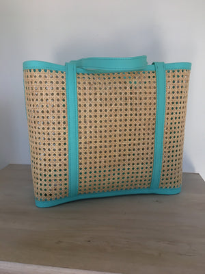 Kailani Cane and Leather Tote