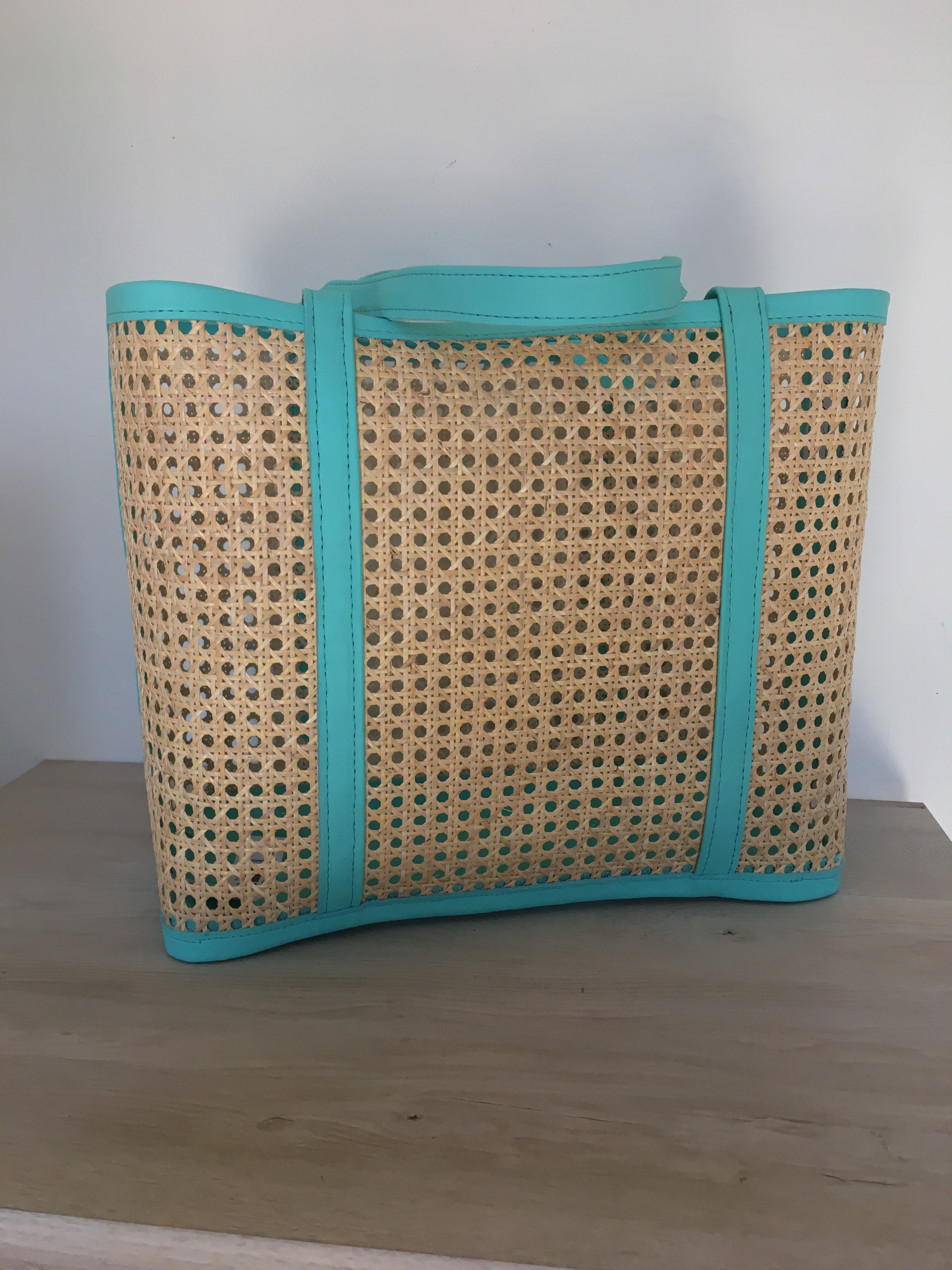 Kailani Cane and Leather Tote