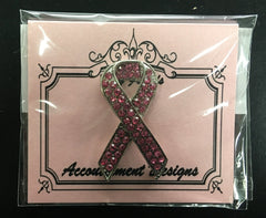 Crystal Pink Ribbon Needle Minder Magnet