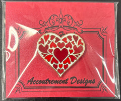 Red Hearts Needle Minder Magnet