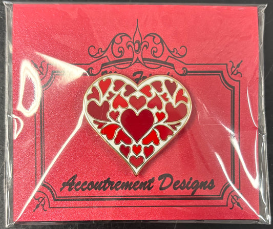 Red Hearts Needle Minder Magnet