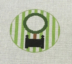 RD187 Topiary Monogram Round