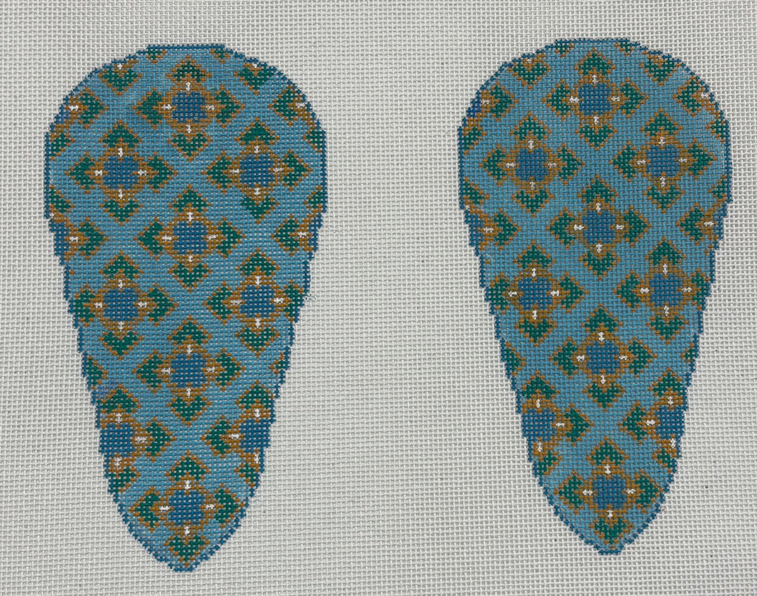 SS-75 Blue Geometric Scissor Case