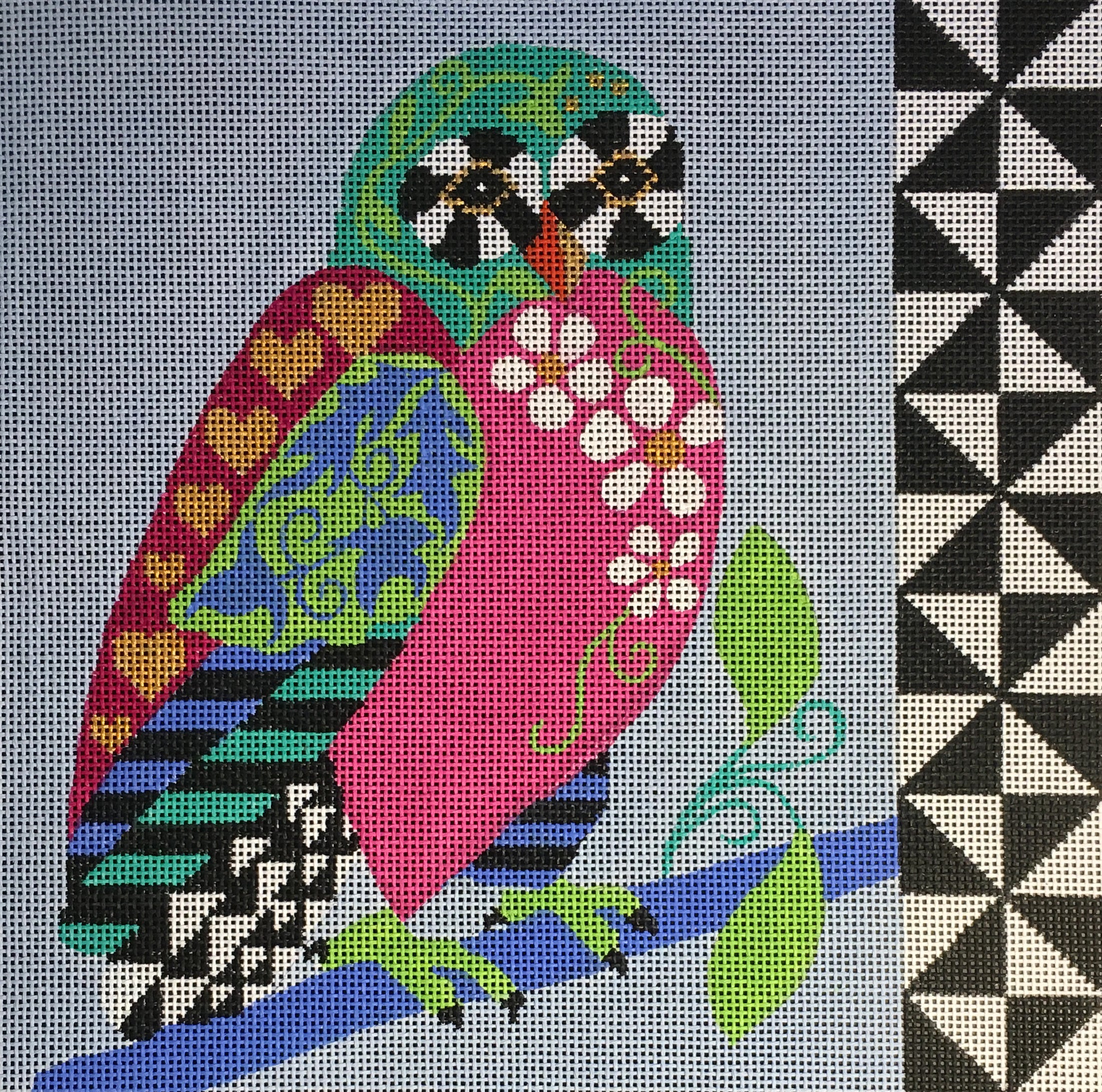 AL-025 Graphic Owl – The Enriched Stitch