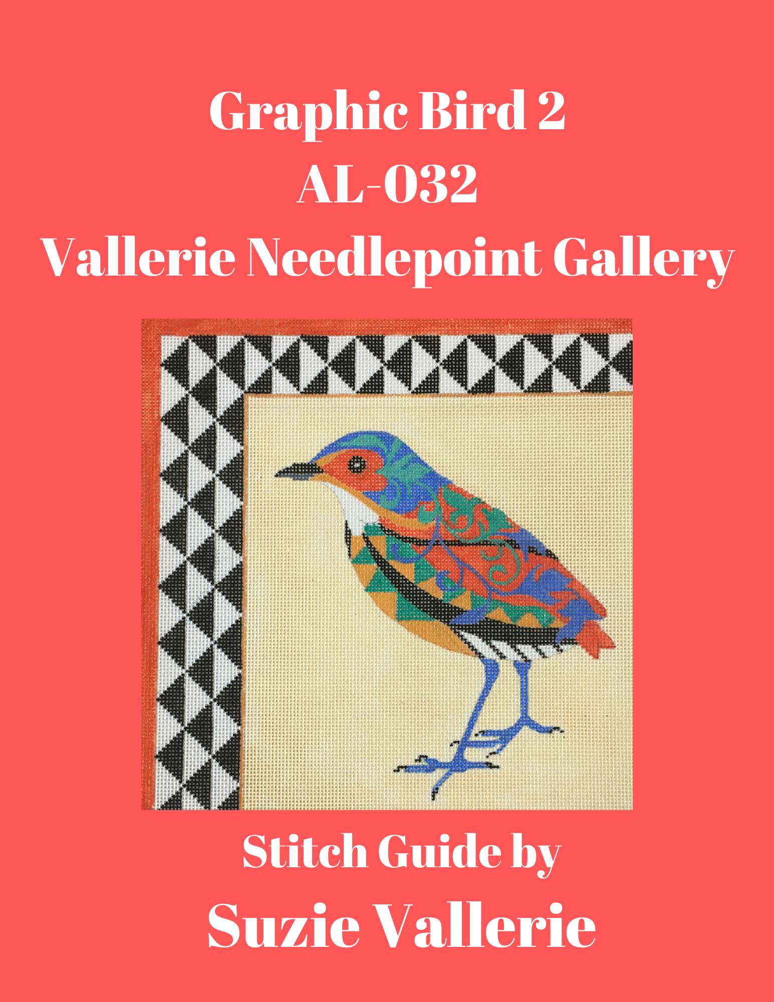 AL-032 Graphic Bird 2 Stitch Guide – The Enriched Stitch
