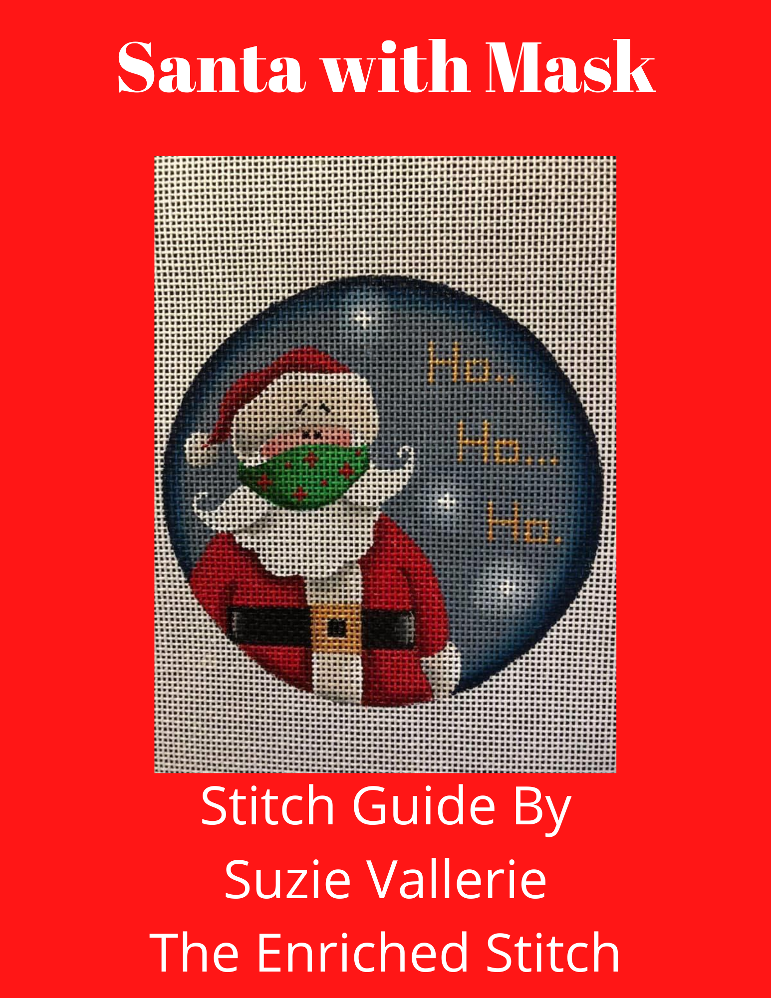 Santa with Mask Stitch Guide