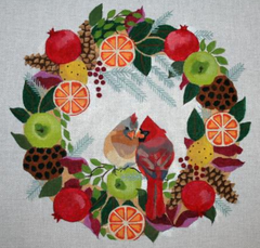 B375 Cardinals in Wreath