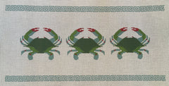 P109 Three Crabs with Greek Key Border