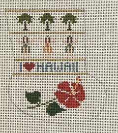 PT-357HI I Love Hawaii Mini Sock