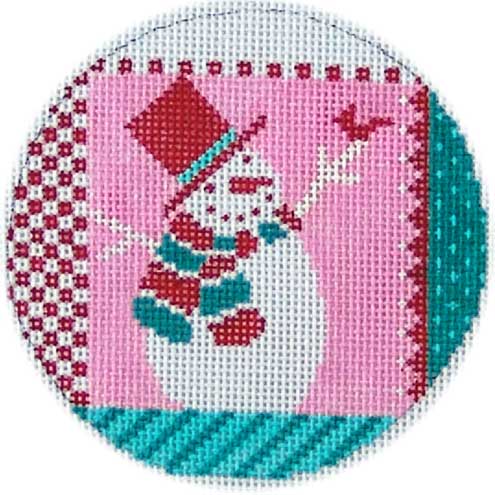 C325B Snowman on Pink