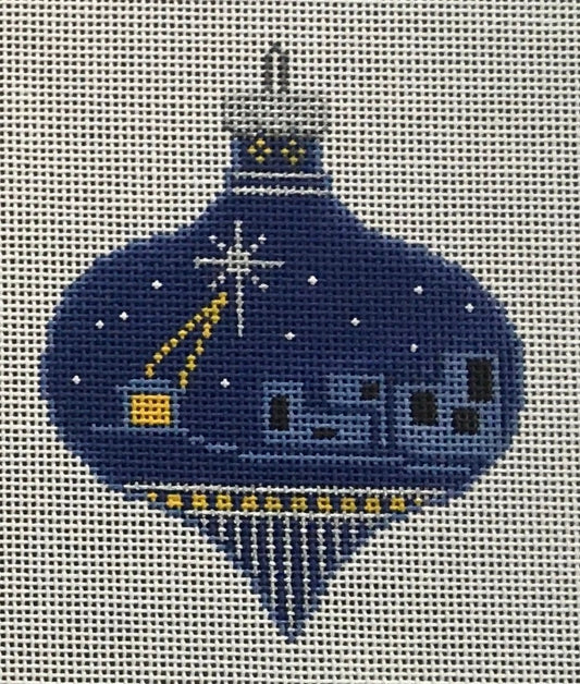 PP589AE Star of Bethlehem Teardrop Ornament