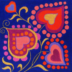 D8146 Heart Flowers