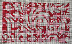23-282 Red and Pink Check Purse Insert