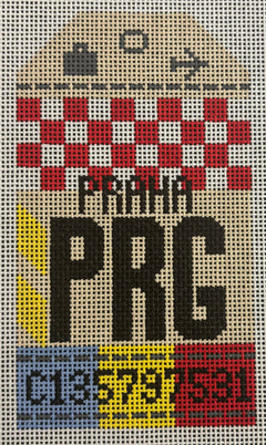 HN PRG Prague Retro Travel Tag