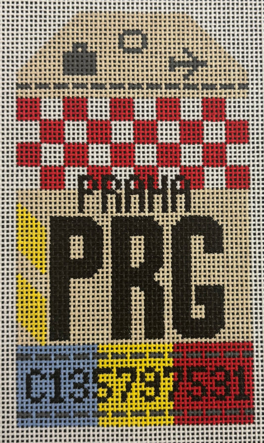 HN PRG Prague Retro Travel Tag