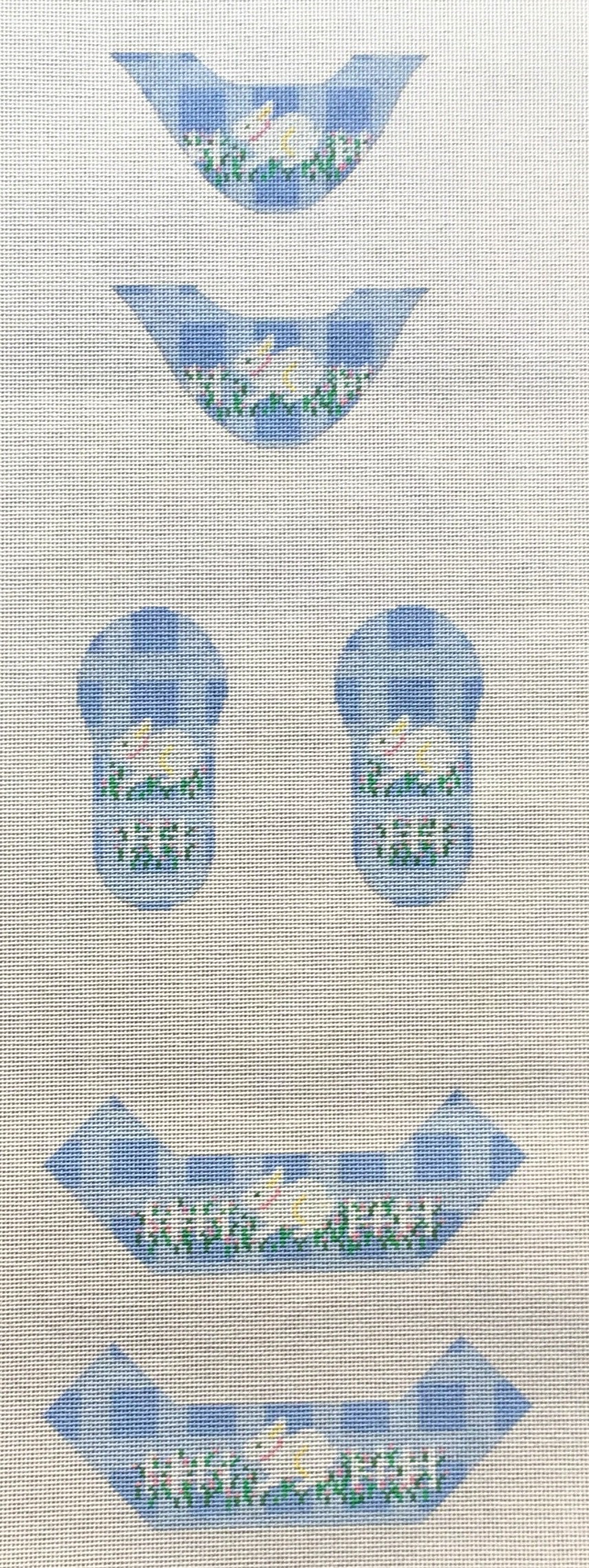 254-BB Blue Bunny Baby Booties