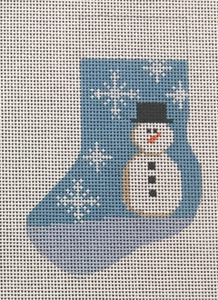 STK217 Snowman Mini Stocking - 13 mesh