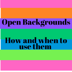 Open Backgrounds Recorded Class