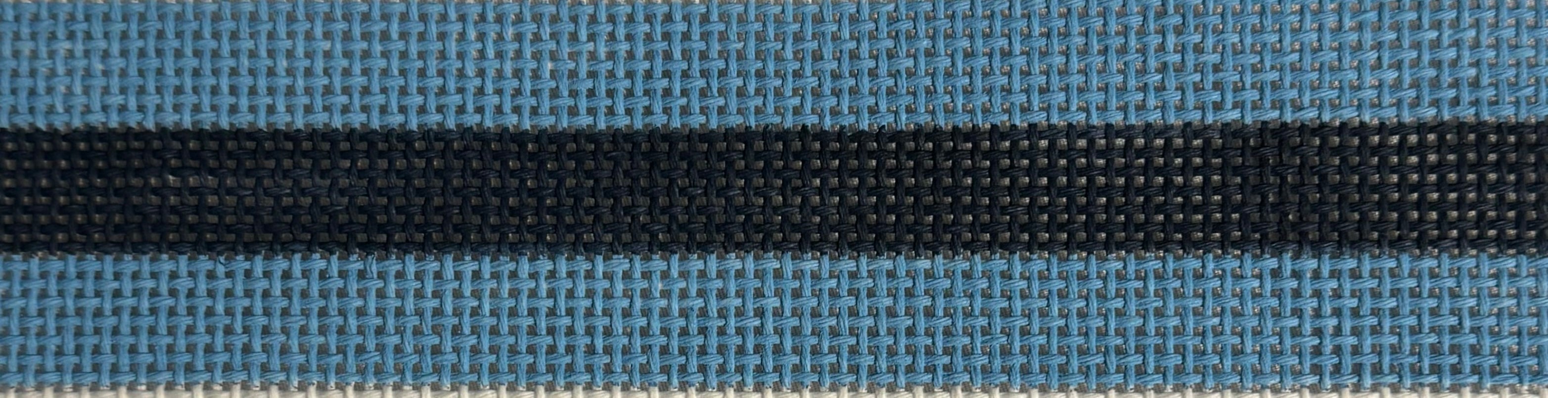 KF-04 Navy and Blue Stripe Key Fob