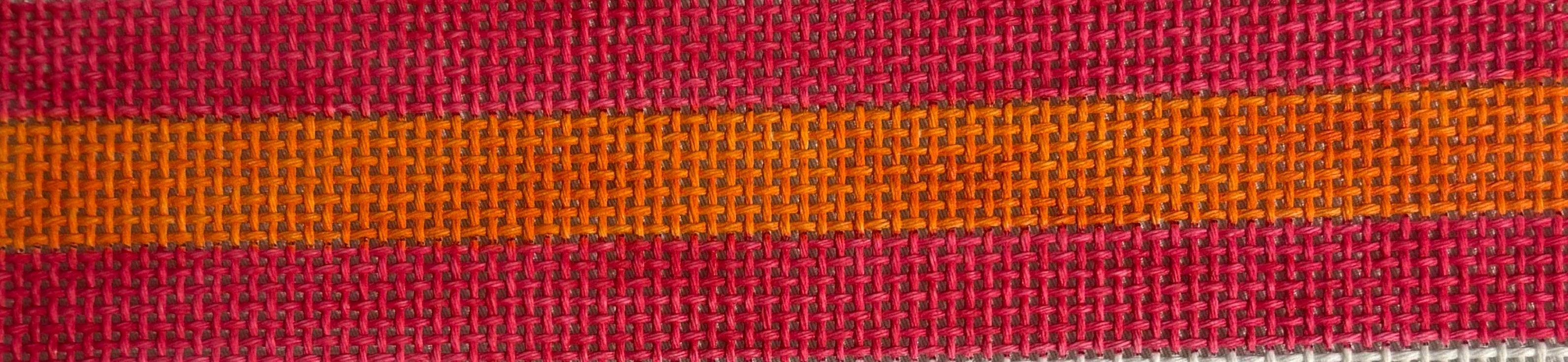 KF-05 Pink and Orange Stripe Key Fob