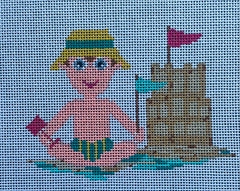 DD2341 Little Kid Boy at the Beach