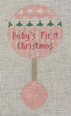 SH451 Baby's 1st Christmas Rattle - Pink