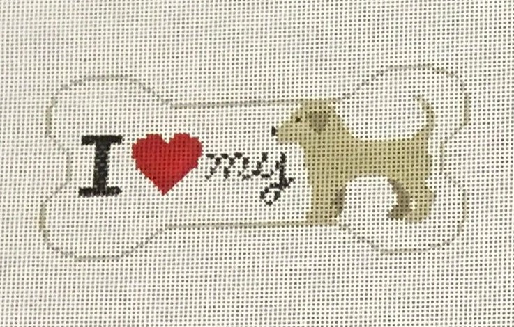 PS217 I Love My Yellow Lab Bone