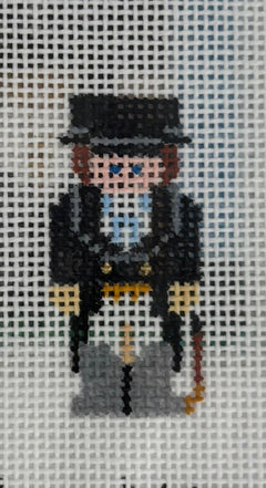 PP242BW Mini Equestrian Girl in Black