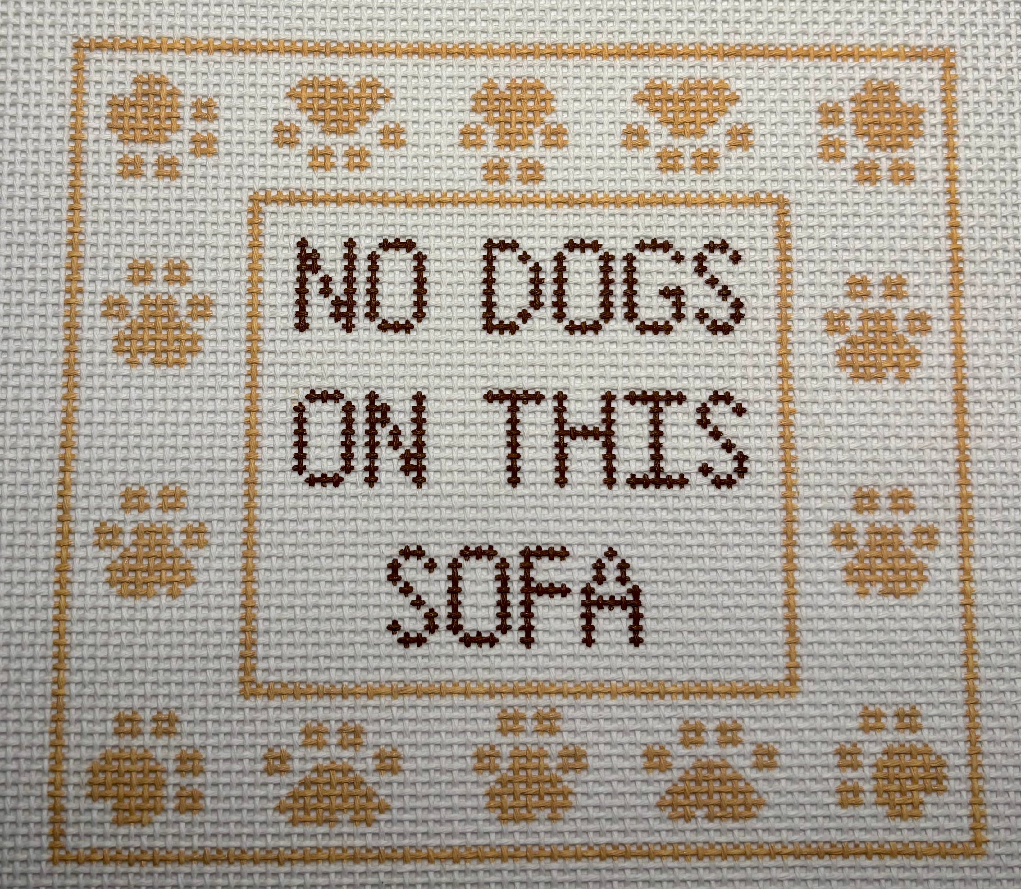 SLS No Dogs on Sofa - Tan