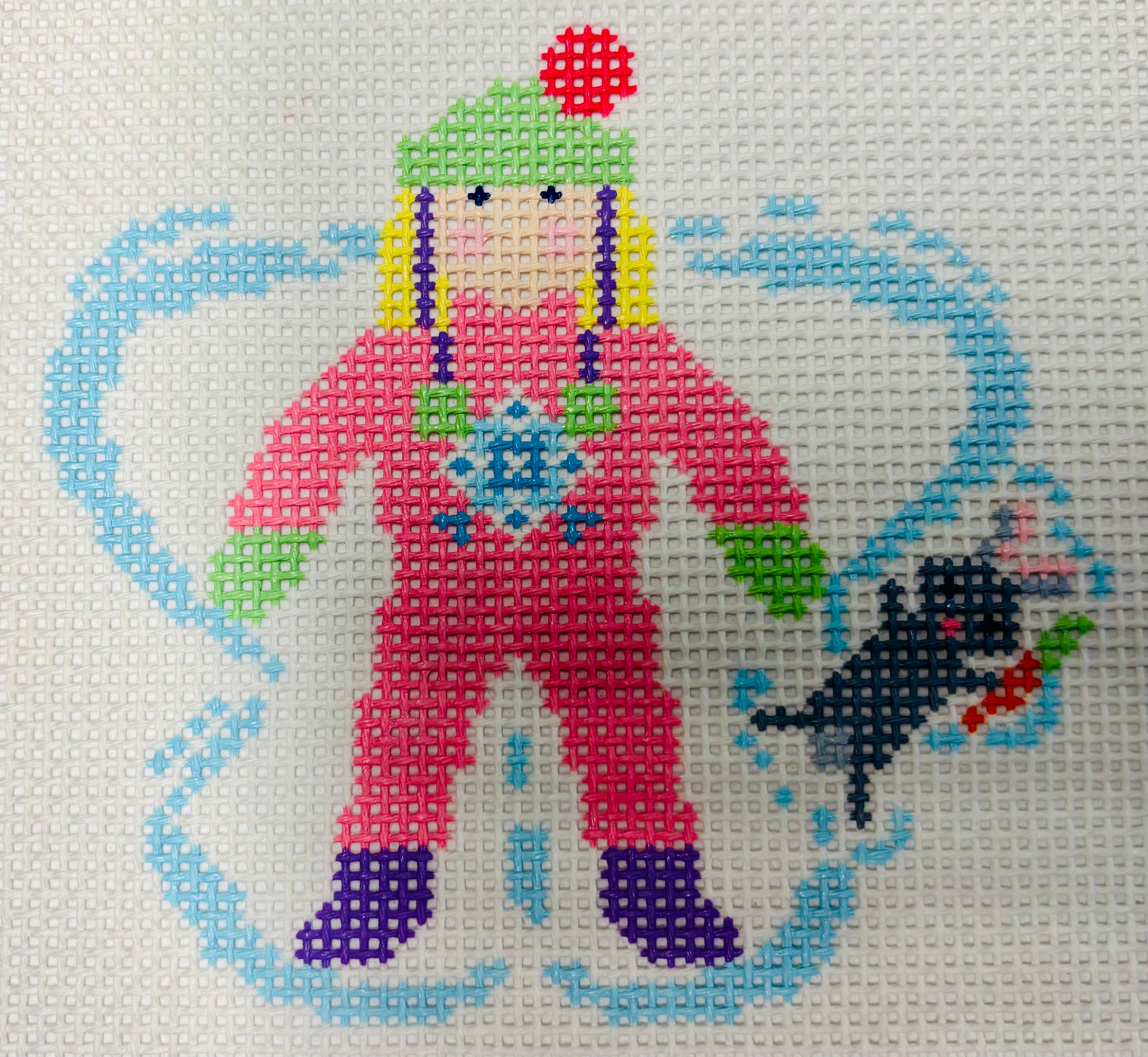 SLS Snow Angel Girl with Bunny