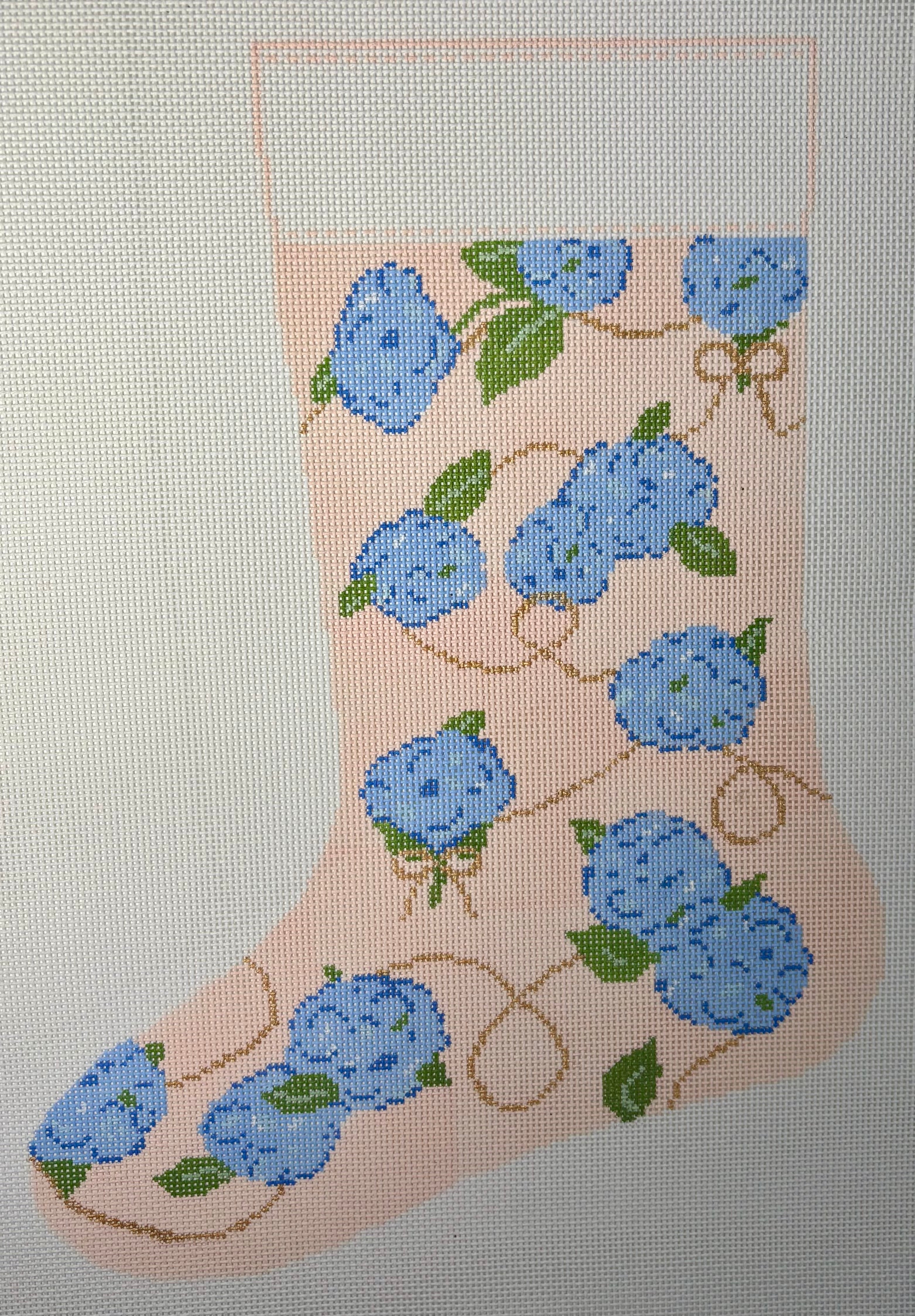 SLS Pink Hydrangea Stocking