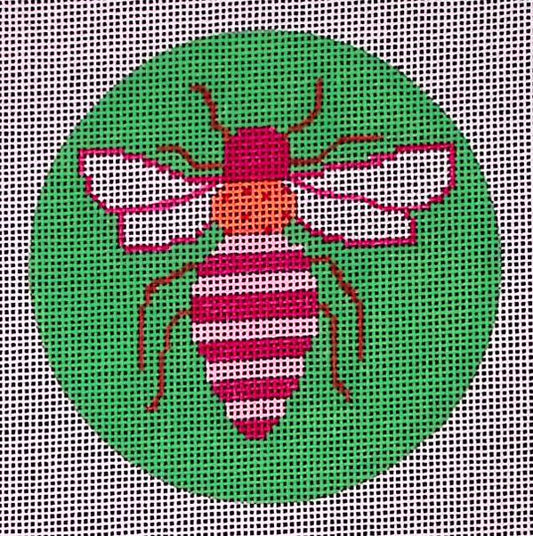 O-070 Bright Bee on Green