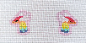 SAS-ROSE-0068 Rainbow Dragon Charm