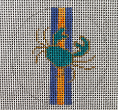 O-19 Crab on Stripe Ornament