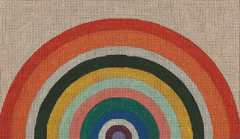CL002 Vintage Rainbow Clutch